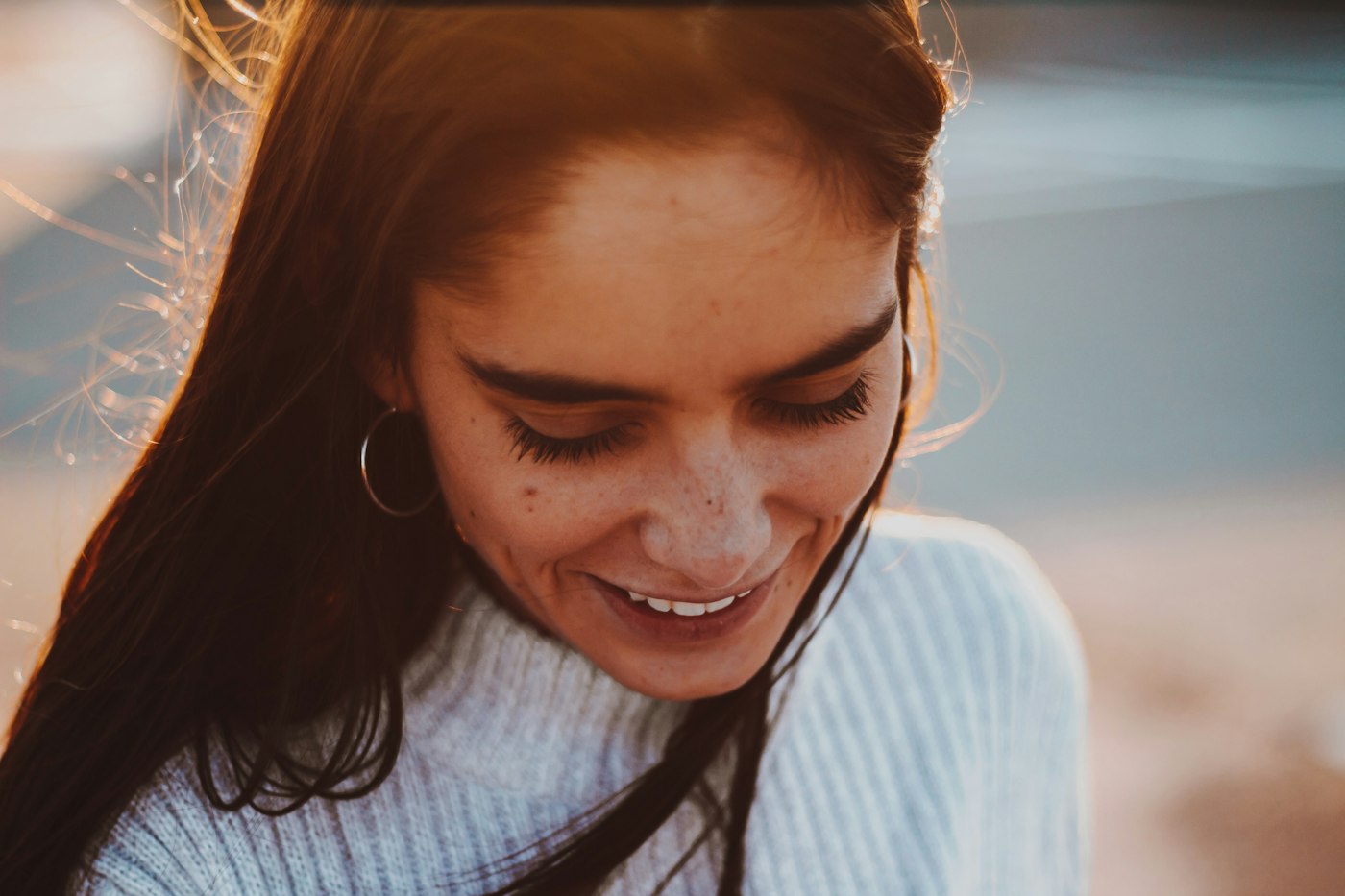 Zlata Koval smiling and looking down